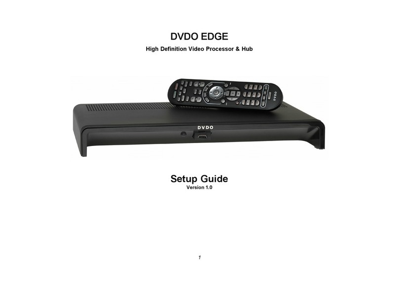 DVDO High Definition Video Processor & Hub Edge Setup guide