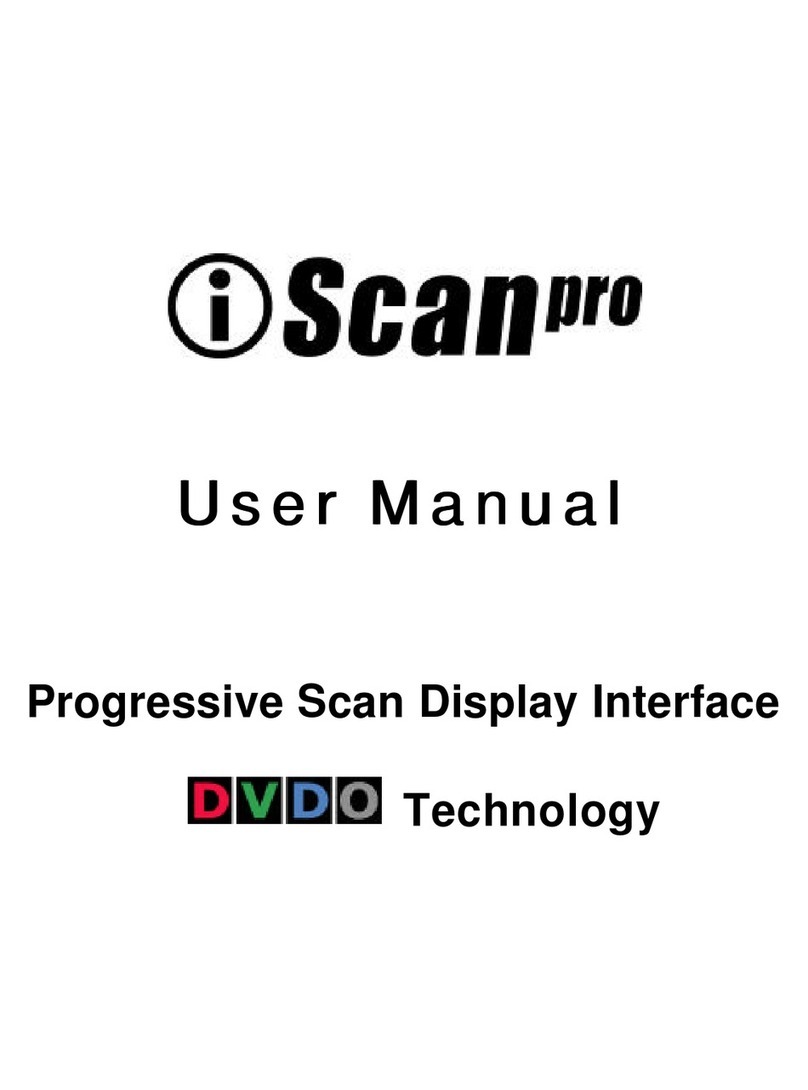 DVDO iScan Pro Progressive Scan Display Interface user manual