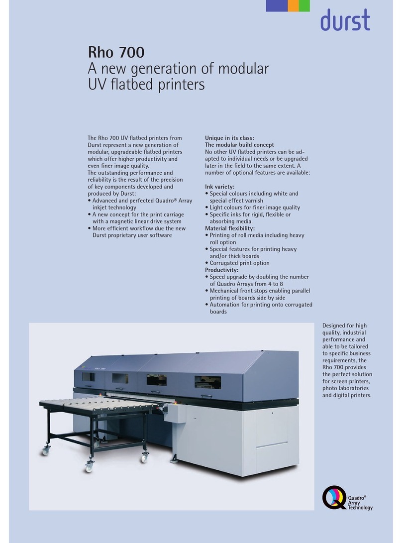 Durst Rho 700 User manual Durst Rho 700 User manual