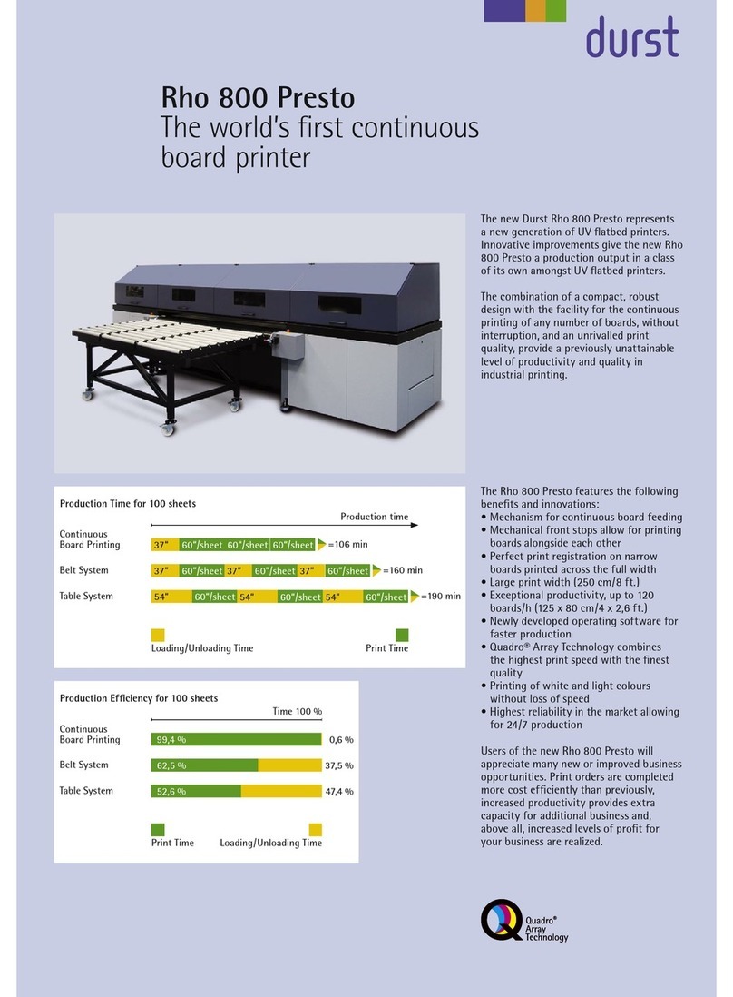 Durst Rho 800 Presto User manual Durst Rho 800 Presto User manual