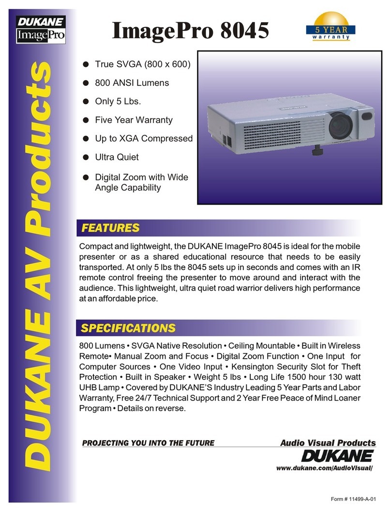 Dukane ImagePro 8045 User manual Dukane ImagePro 8045 User manual