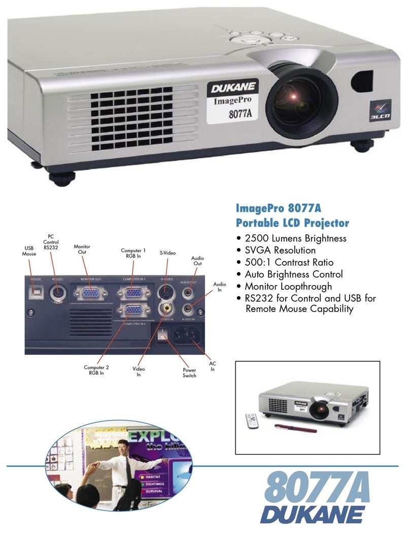 Dukane ImagePro 8077A Specification sheet