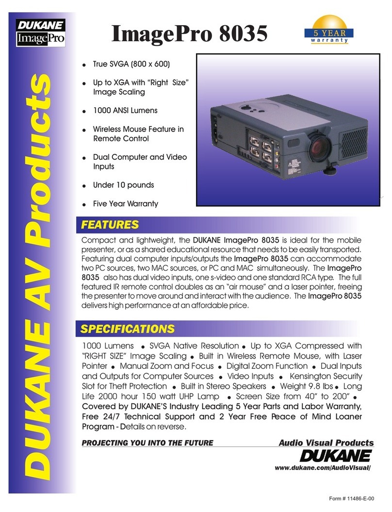 Dukane ImagePro 8035 User manual