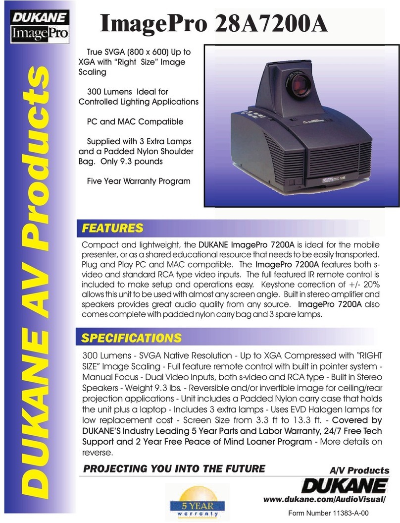 Dukane ImagePro 28A7200A Specifications