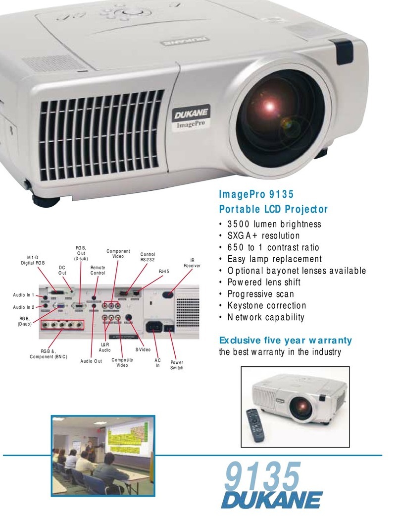 Dukane ImagePro 9135 Specification sheet