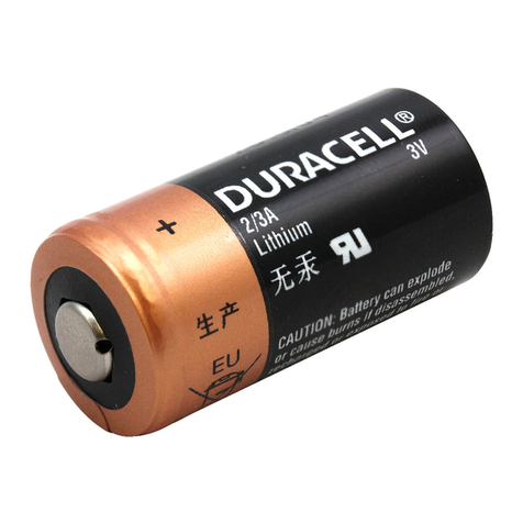 Duracell Lithium/Manganese Dioxide 2/3A User manual