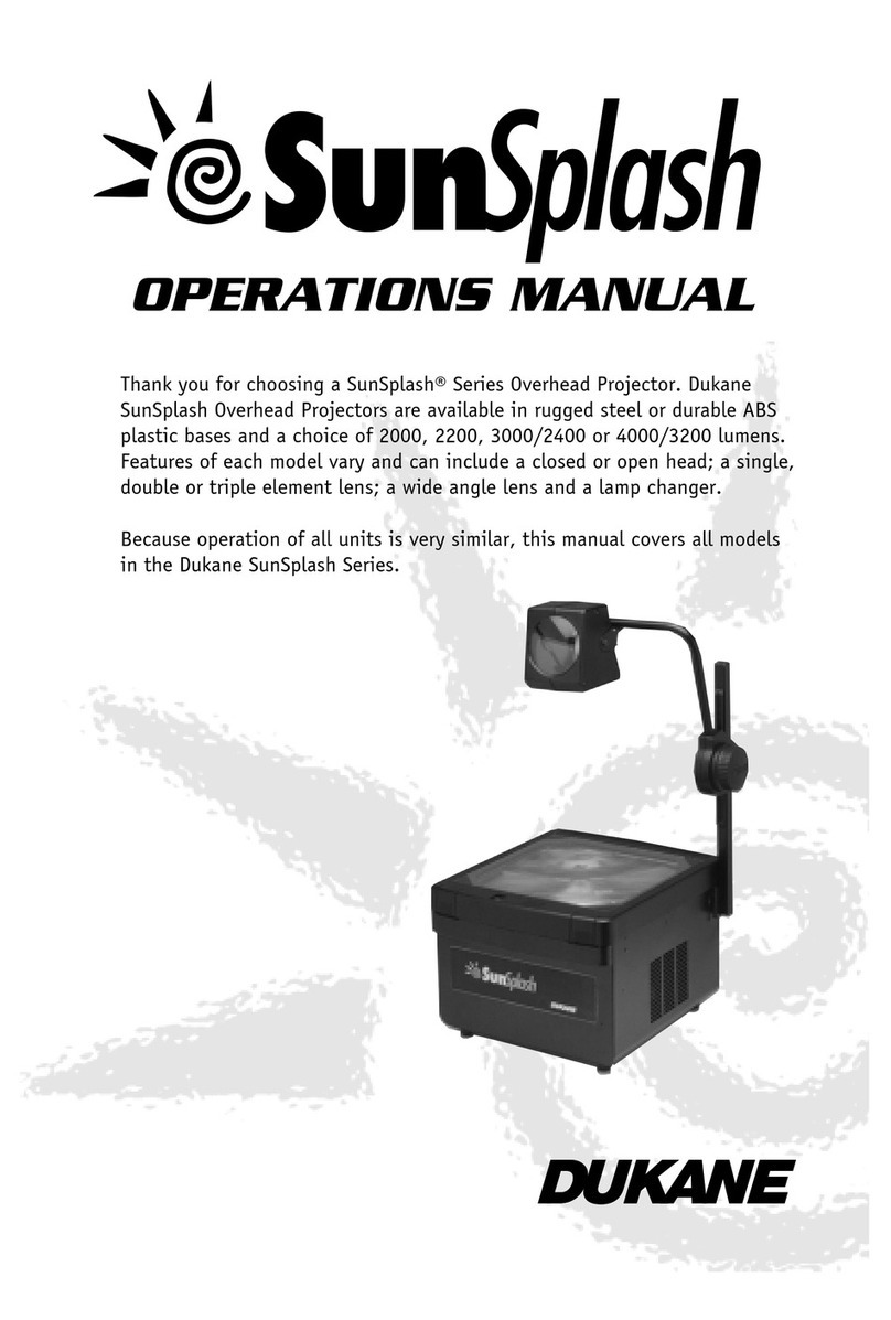 Dukane Projectors Operation manual