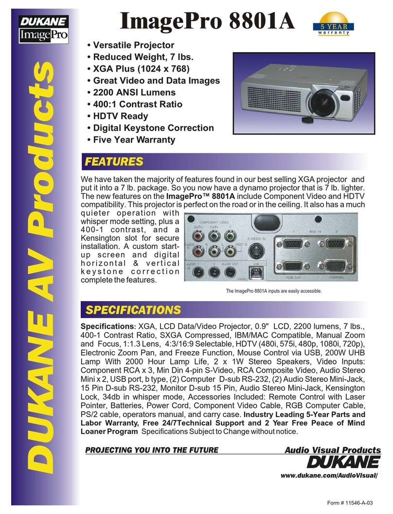 Dukane ImagePro 28A8801A Specifications