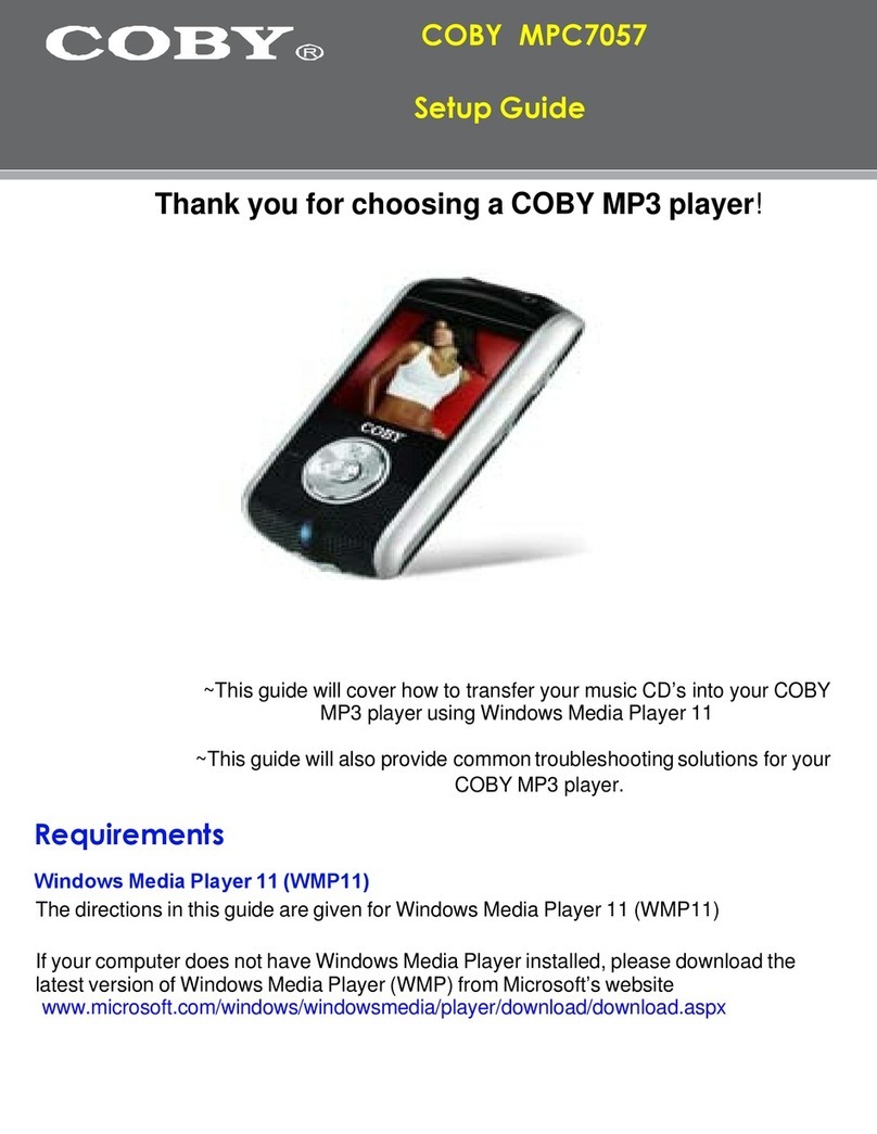 Coby MP-C7057 User manual