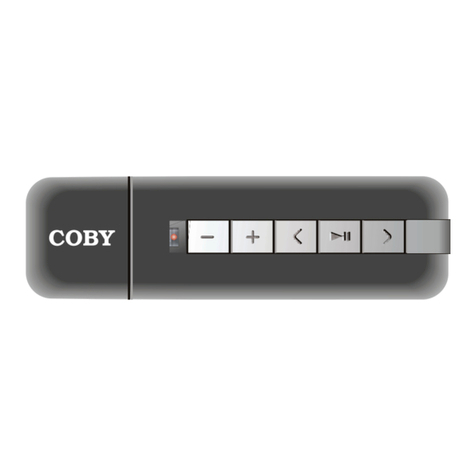 Coby MPC832 - 512 MB Digital Player User manual