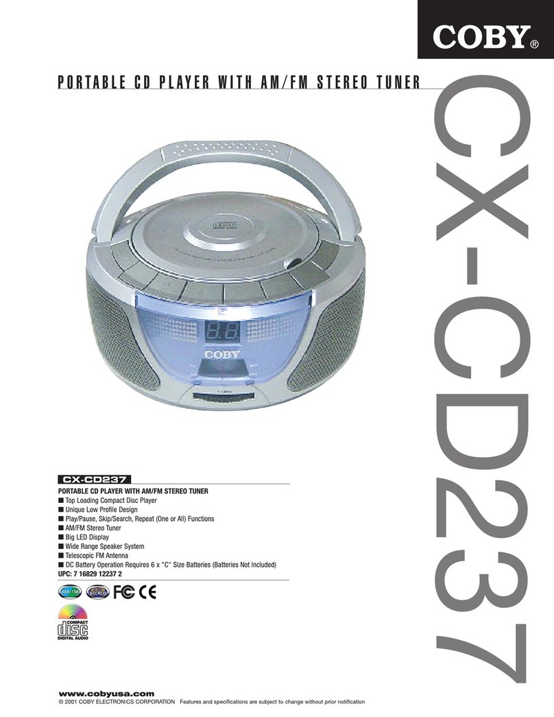 Coby COBY CXCD237 User manual