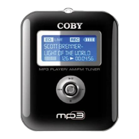 Coby MPC651 - 512 MB Digital Player User manual