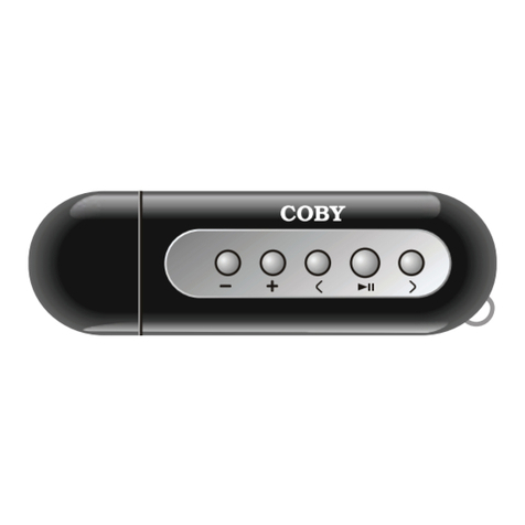 Coby MPC833 - 128 MB Digital Player User manual
