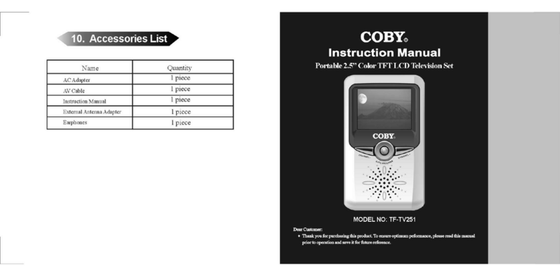 Coby TF-TV251 instruction manual