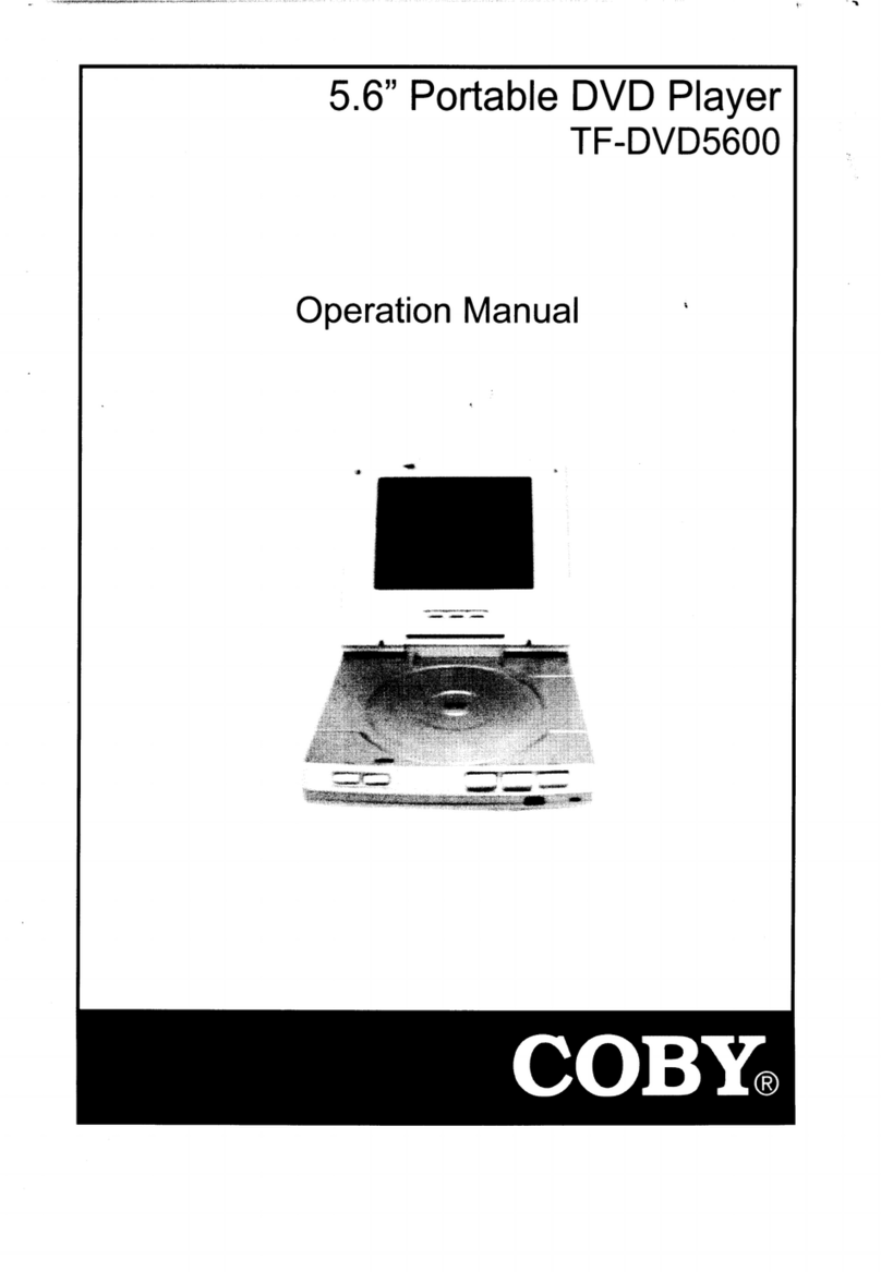 Coby TFDVD5600 - DVD Player - 5.6 Operation manual