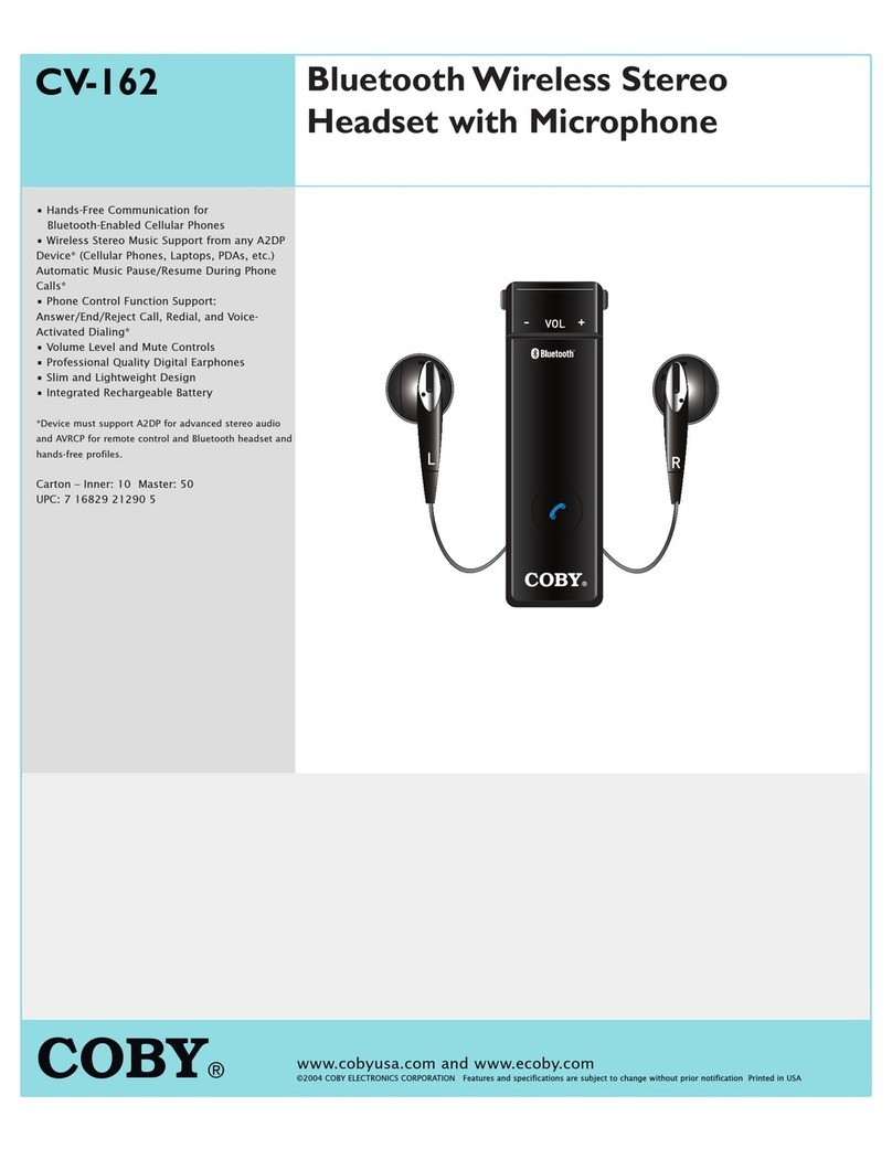 Coby CV-162 User manual
