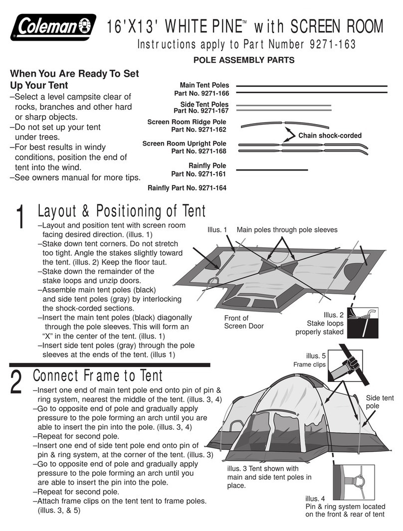 Coleman 16'X13' User manual