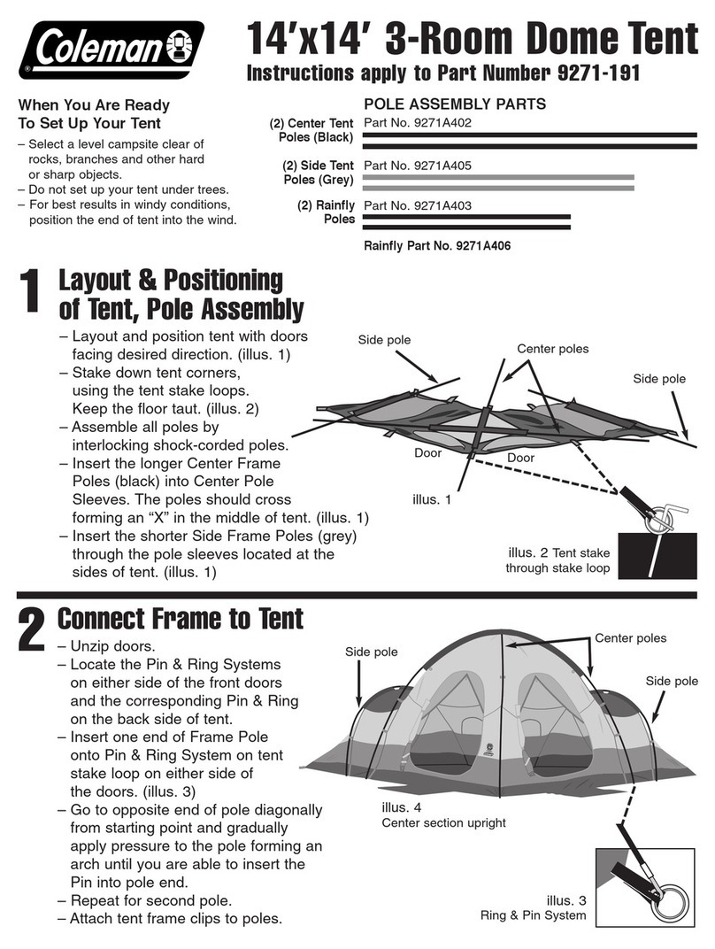 Coleman 14'x14' User manual