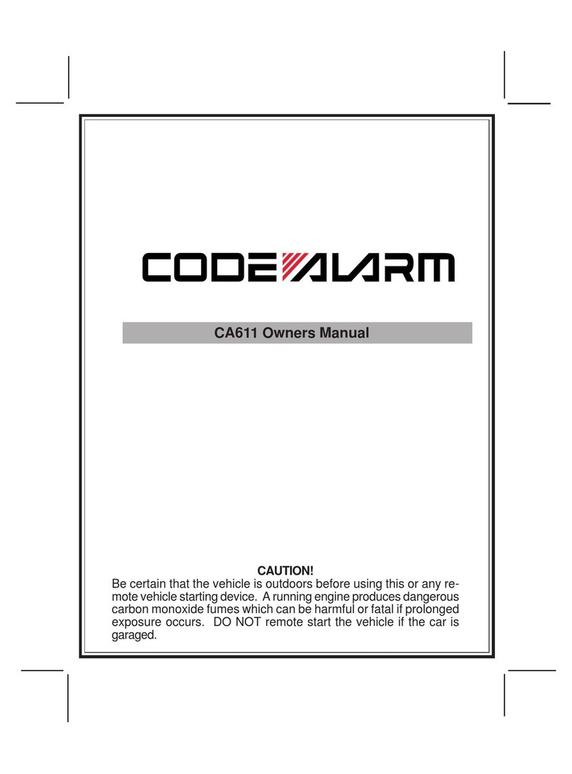 Code Alarm CA611 owner's manual