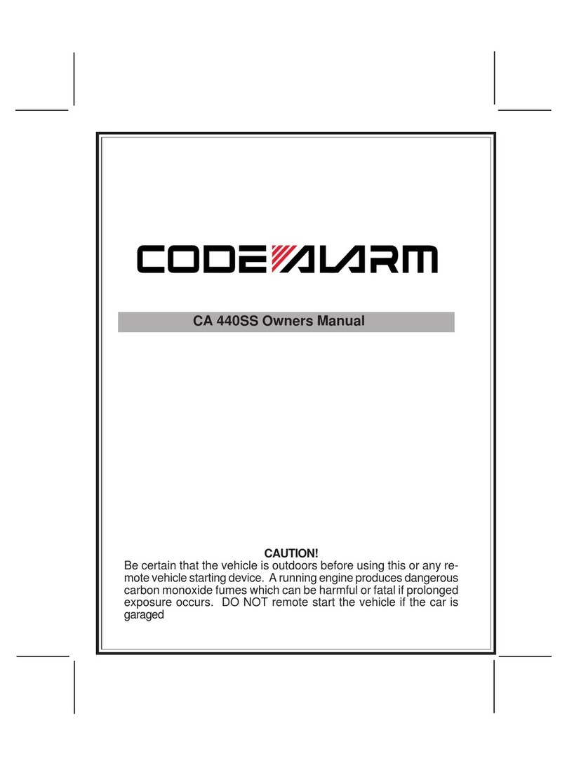 Code Alarm CA 440SS User manual
