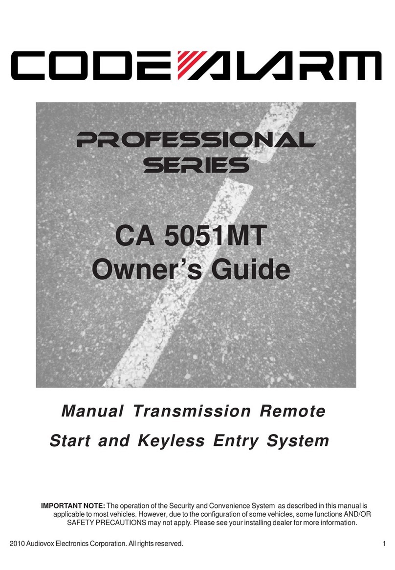 Code Alarm CA 5051MT User manual