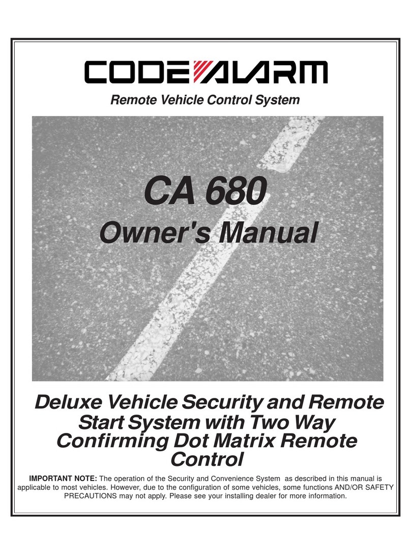 Code Alarm CA 680 User manual