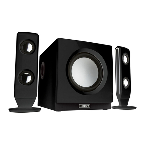 Coby CS-MP77 - 2.1-CH PC Multimedia Speaker Sys User manual