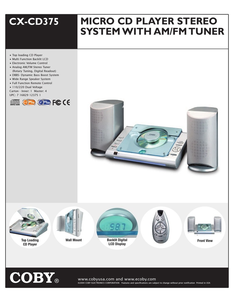 Coby COBY CX-CD375 User manual