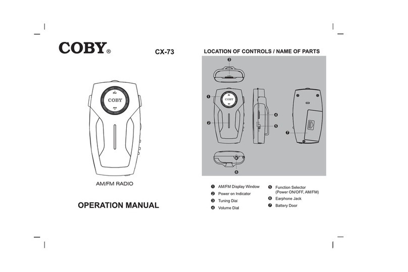 Coby CX73 User manual Coby CX73 User manual