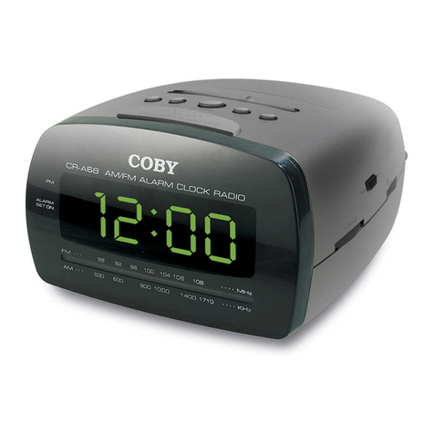 Coby CR-A68 - Dual Alarm Clock Radio user manual