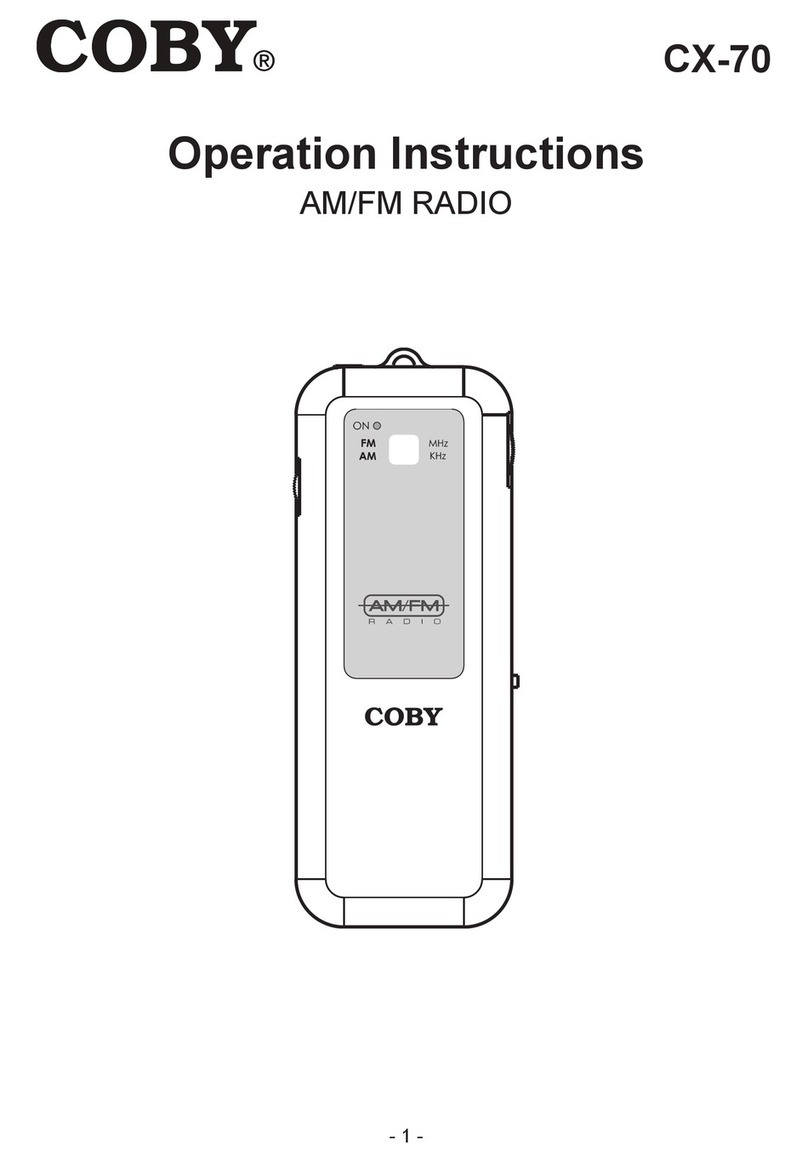 Coby CX-70 User manual Coby CX-70 User manual