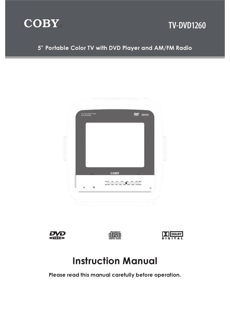 Coby TV-DVD1260 instruction manual