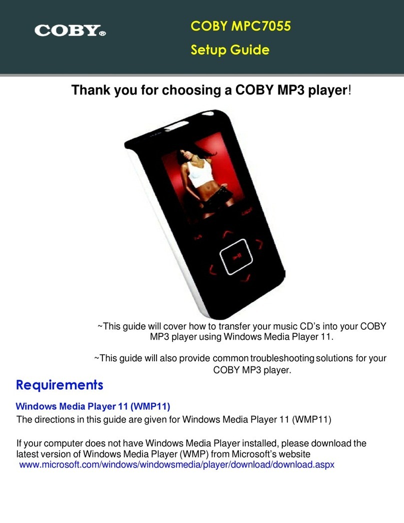 Coby MP-C7055 User manual