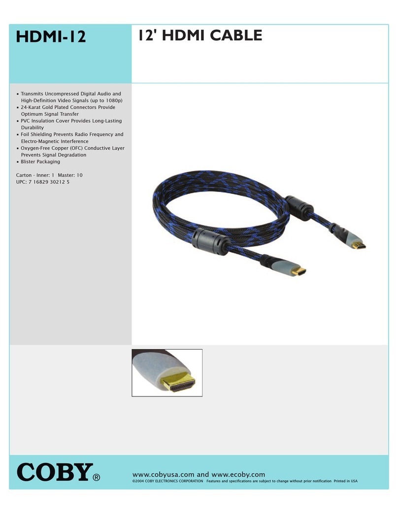 Coby HDMI-12 Specifications