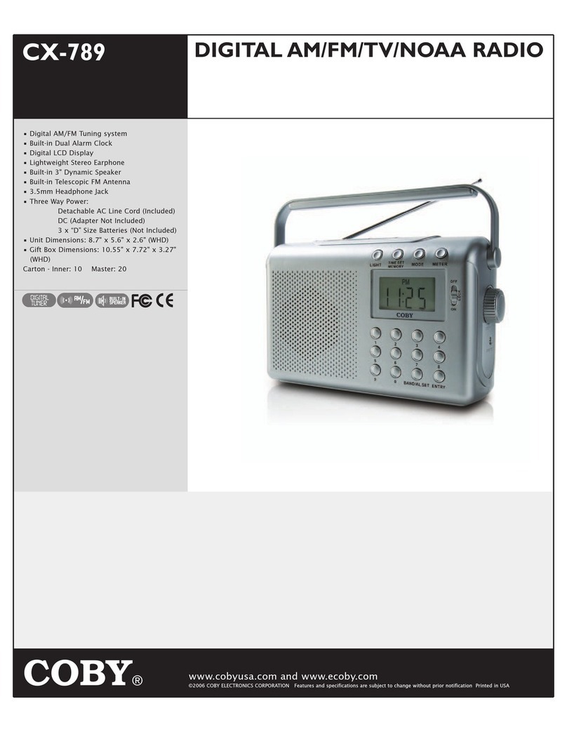 Coby CX-789 User manual
