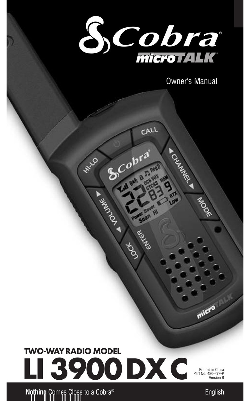 Cobra LI 3900DXC owner's manual