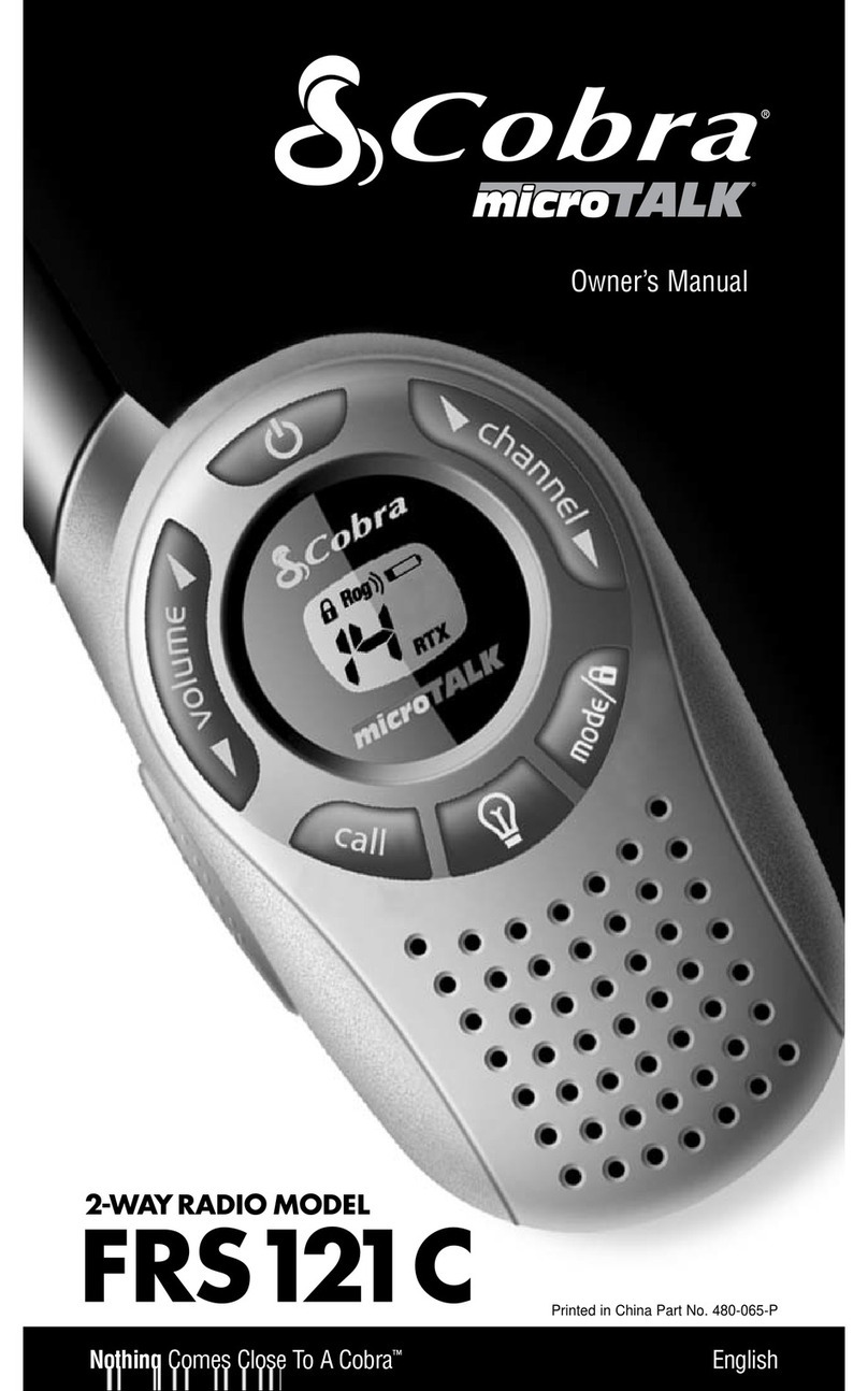 Cobra microTALK FRS121C User manual