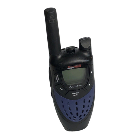 Cobra microTALK CXT450 User manual Cobra microTALK CXT450 User manual