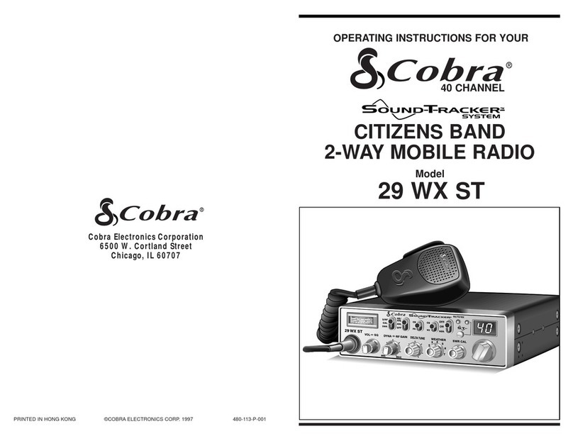 Cobra 29 WX ST User manual