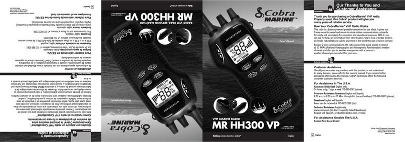 Cobra Marine MR HH300 VP owner's manual
