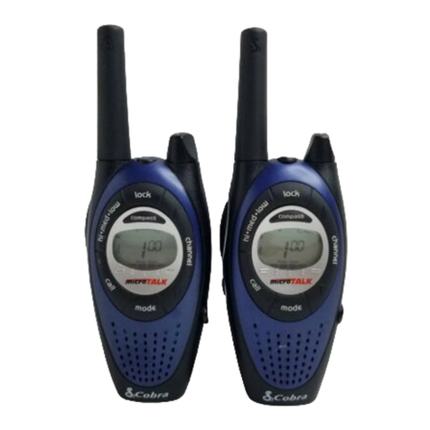 Cobra microTALK PR4000WX User manual Cobra microTALK PR4000WX User manual