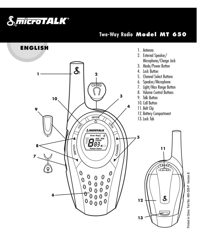 Cobra microTALK 650 User manual