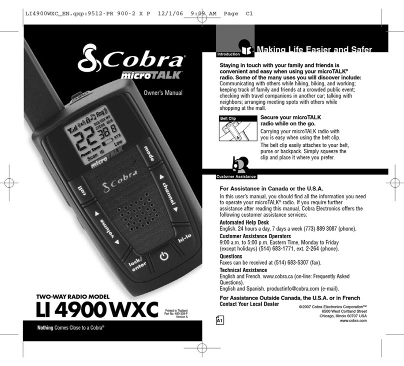 Cobra LI 4900WXC User manual