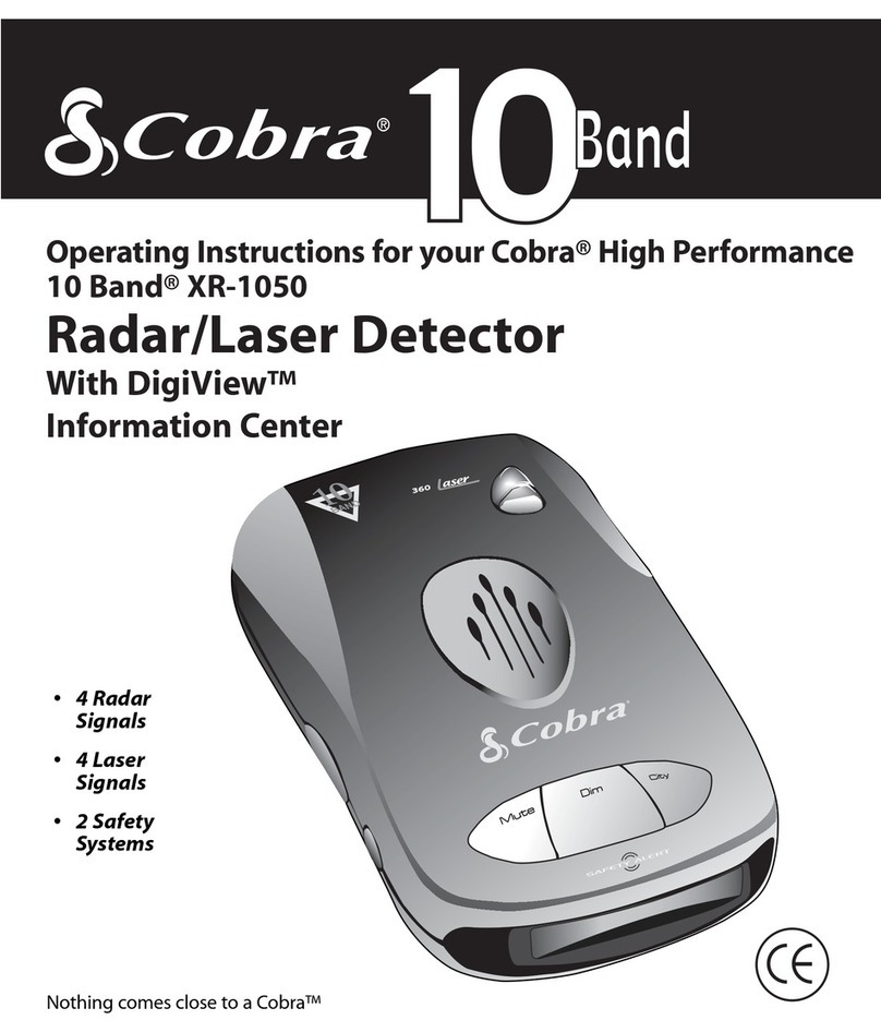 Cobra XR-1050 User manual