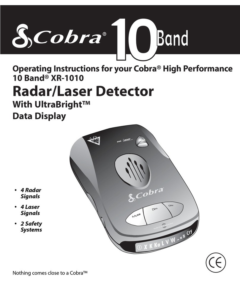 Cobra XR-1010 User manual