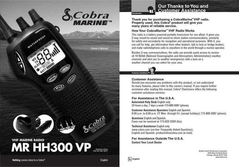 Cobra MR HH300 VP User manual Cobra MR HH300 VP User manual
