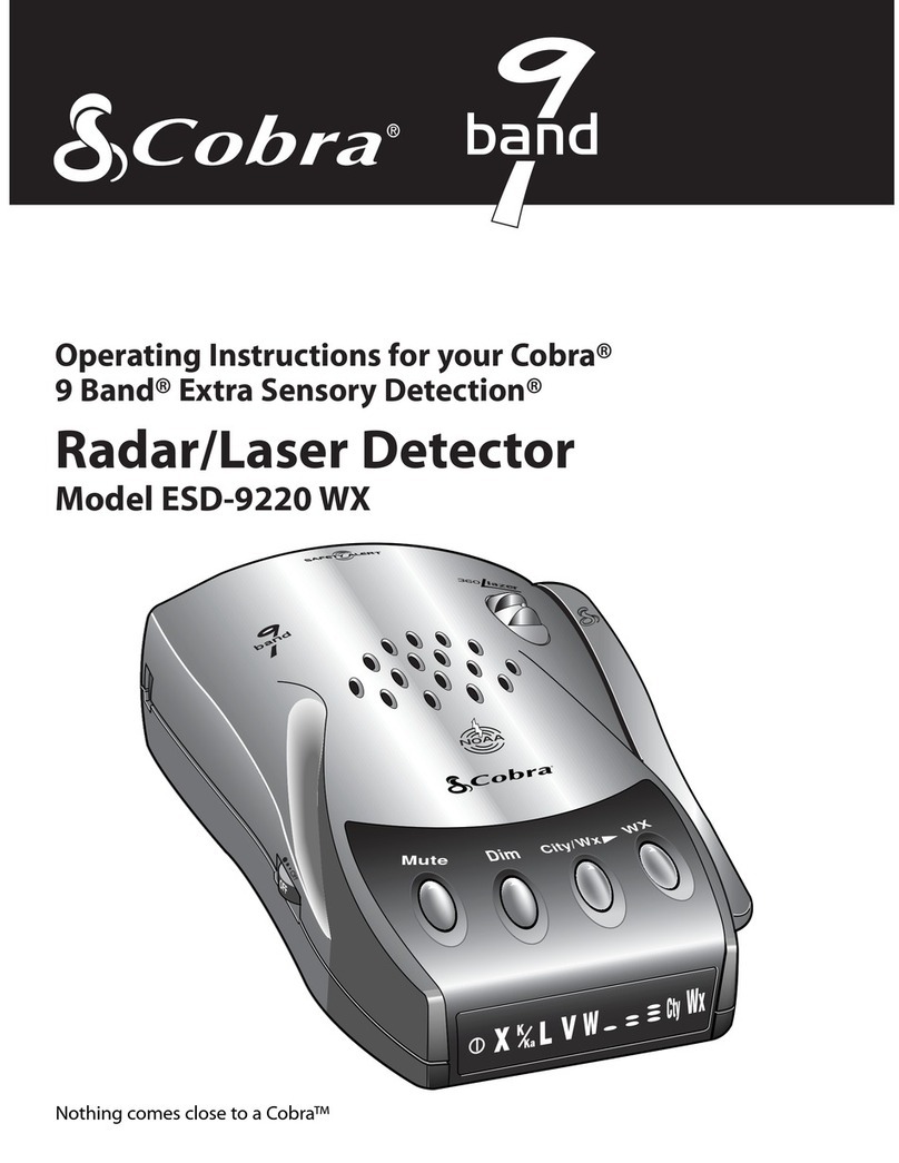 Cobra ESD-9220 WX User manual