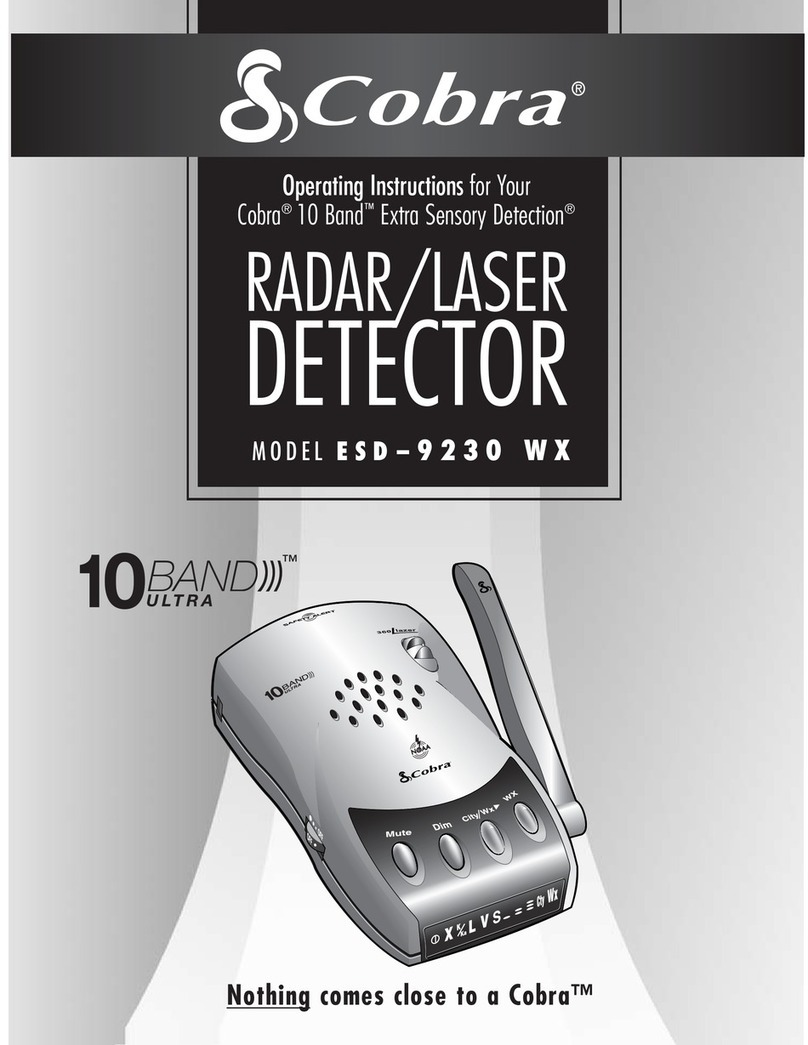 Cobra ESD - 9230 W X operating instructions
