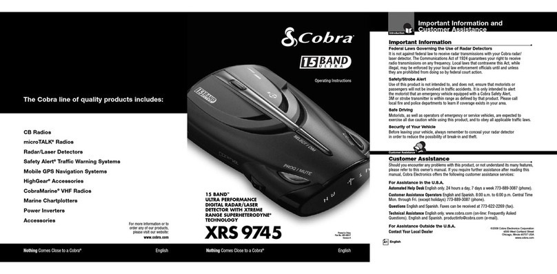 Cobra XRS 9745 User manual