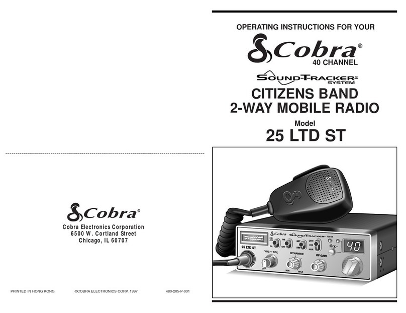 Cobra 25 LTD ST User manual